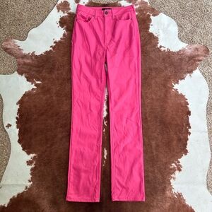 AFRM Heston Faux Leather Pants Azalea Pink